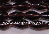 CGA374 15 inches 5*8mm rice natural red garnet beads wholesale