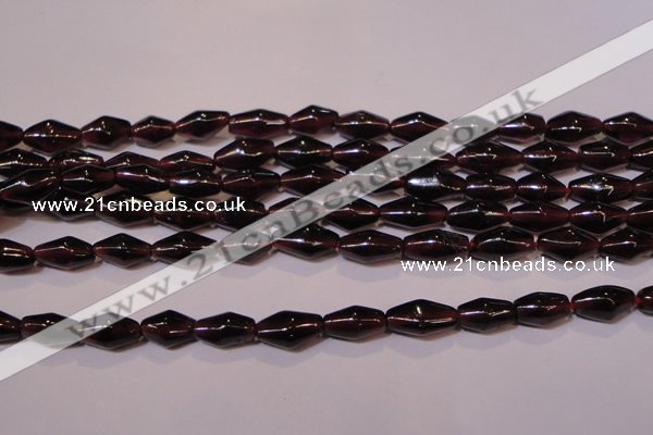 CGA374 15 inches 5*8mm rice natural red garnet beads wholesale