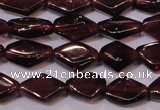 CGA388 15 inches 5*7mm diamond natural red garnet beads wholesale