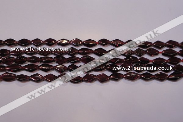 CGA388 15 inches 5*7mm diamond natural red garnet beads wholesale