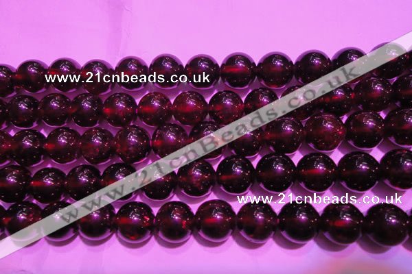 CGA420 15.5 inches 8mm round natural red garnet gemstone beads