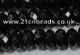 CGA459 15.5 inches 5*8mm faceted rondelle natural red garnet beads