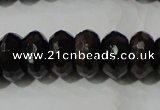 CGA460 15.5 inches 6*10mm faceted rondelle natural red garnet beads