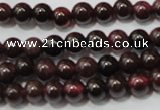 CGA464 15.5 inches 3mm round natural red garnet beads wholesale