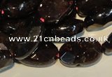 CGA481 15.5 inches 8*12mm faceted oval natural red garnet beads