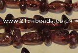 CGA489 15.5 inches 4*8mm – 4*10mm nuggets natural red garnet beads