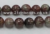 CGA50 15.5 inches 10mm round red green garnet gemstone beads