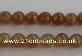 CGA501 15.5 inches 4mm round A grade yellow red garnet beads