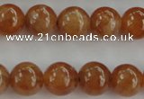 CGA502 15.5 inches 6mm round A grade yellow red garnet beads