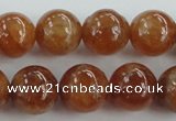 CGA503 15.5 inches 8mm round A grade yellow red garnet beads