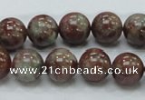 CGA51 15.5 inches 12mm round red green garnet gemstone beads