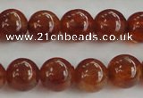 CGA511 15.5 inches 6mm round AA grade yellow red garnet beads