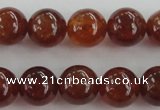 CGA512 15.5 inches 8mm round AA grade yellow red garnet beads