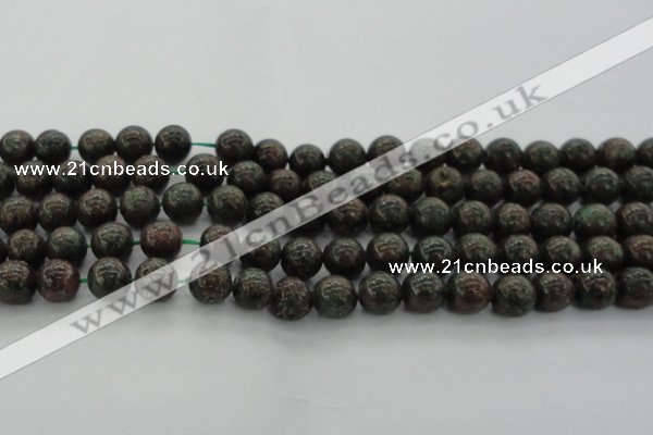 CGA552 15.5 inches 8mm round red green garnet gemstone beads