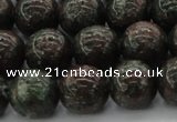 CGA553 15.5 inches 10mm round red green garnet gemstone beads