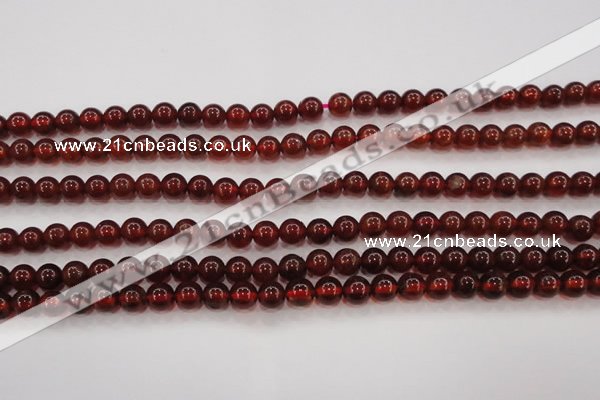 CGA601 15.5 inches 6mm A grade round natural orange garnet beads