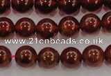 CGA602 15.5 inches 8mm A grade round natural orange garnet beads