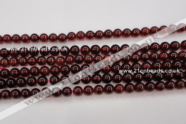 CGA605 15.5 inches 8mm A+ grade round natural orange garnet beads