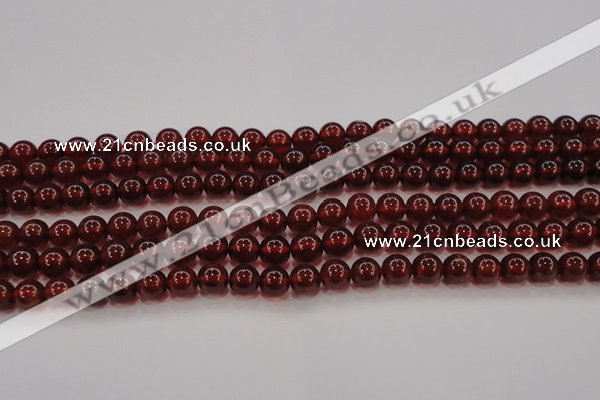 CGA608 15.5 inches 7mm AA grade round natural orange garnet beads