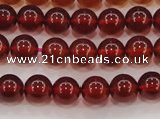 CGA611 15.5 inches 6mm AAA grade round natural orange garnet beads