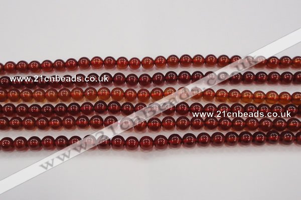 CGA611 15.5 inches 6mm AAA grade round natural orange garnet beads