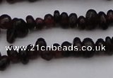 CGA652 15.5 inches 4*6mm nuggets red garnet gemstone beads