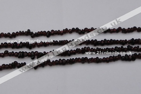 CGA652 15.5 inches 4*6mm nuggets red garnet gemstone beads