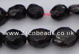 CGA658 15.5 inches 8*10mm - 15*18mm faceted nuggets red garnet beads