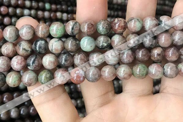 CGA685 15.5 inches 8mm round kashgar garnet beads wholesale