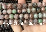 CGA687 15.5 inches 12mm round kashgar garnet beads wholesale