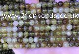 CGA700 15.5 inches 6mm round green garnet beads wholesale