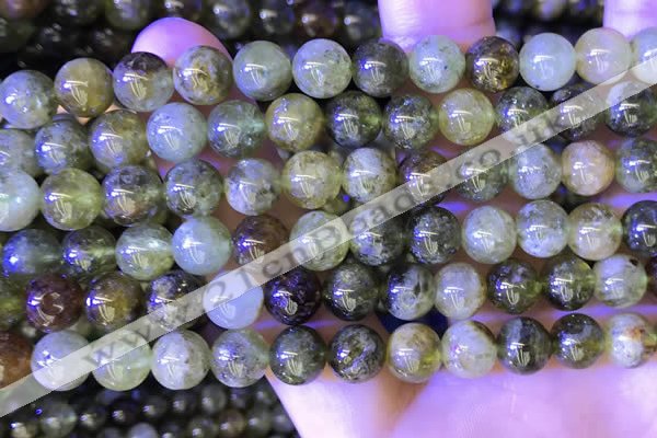 CGA701 15.5 inches 8mm round green garnet beads wholesale