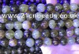 CGA703 15.5 inches 12mm round green garnet beads wholesale