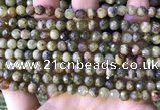 CGA705 15.5 inches 6mm faceted round green garnet beads