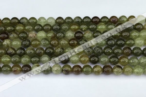 CGA711 15.5 inches 6mm round natural green garnet gemstone beads