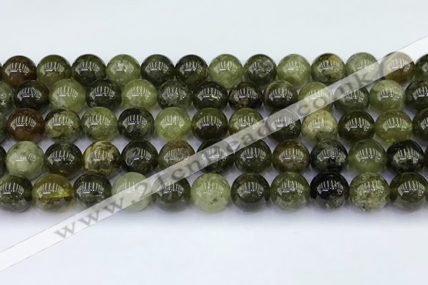 CGA713 15.5 inches 10mm round natural green garnet gemstone beads