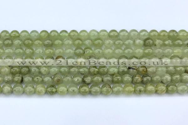 CGA845 15 inches 6mm round green garnet beads