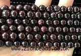 CGA874 15 inches 10mm round red garnet beads wholesale