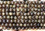 CGA882 15 inches 8mm round green garnet beads wholesale
