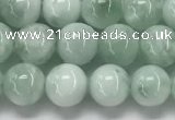 CGA900 15.5 inches 4mm round green angel skin gemstone beads