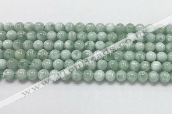 CGA900 15.5 inches 4mm round green angel skin gemstone beads