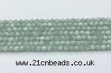 CGA910 15.5 inches 4mm faceted round green angel skin beads wholesale