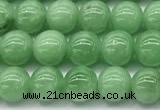 CGA930 15 inches 6mm round green angel skin beads