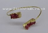 CGB1033 8*18mm - 10*20mm freeform druzy agate bangles