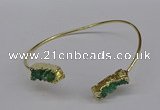 CGB1035 8*18mm - 10*20mm freeform druzy agate bangles