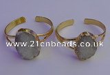 CGB2000 22*30mm - 25*30mm freeform druzy agate gemstone bangles