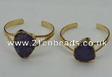 CGB2002 22*30mm - 25*30mm freeform druzy agate gemstone bangles