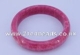 CGB201 Inner diameter 60mm fashion dyed rhodochrosite gemstone bangle