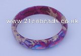 CGB205 Inner diameter 55mm fashion dyed imperial jasper gemstone bangle