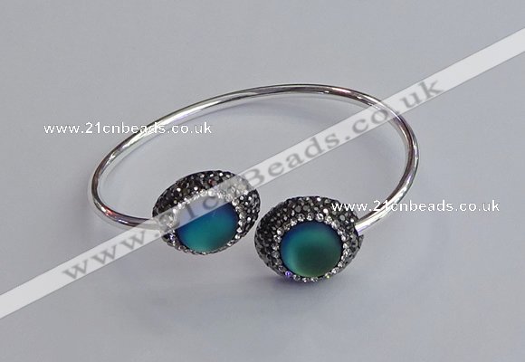 CGB2050 15*20mm oval glass bangles wholesale